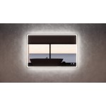 S4 Rectangle Led Mirror With Brushed Gold Framed 1200 * 800